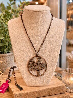 Foxy Tree of Life Necklace | Bronze Tone | Made in Canada | NWT